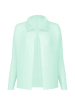 A product shot of the ISSEY MIYAKE WOOLY PLEATS-68 shirt in light blue.