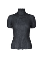A product shot of the ISSEY MIYAKE CHIFFON TWIST 1 shirt in dark navy.