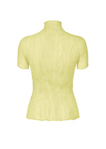 A detail shot of the ISSEY MIYAKE CHIFFON TWIST 1 top.