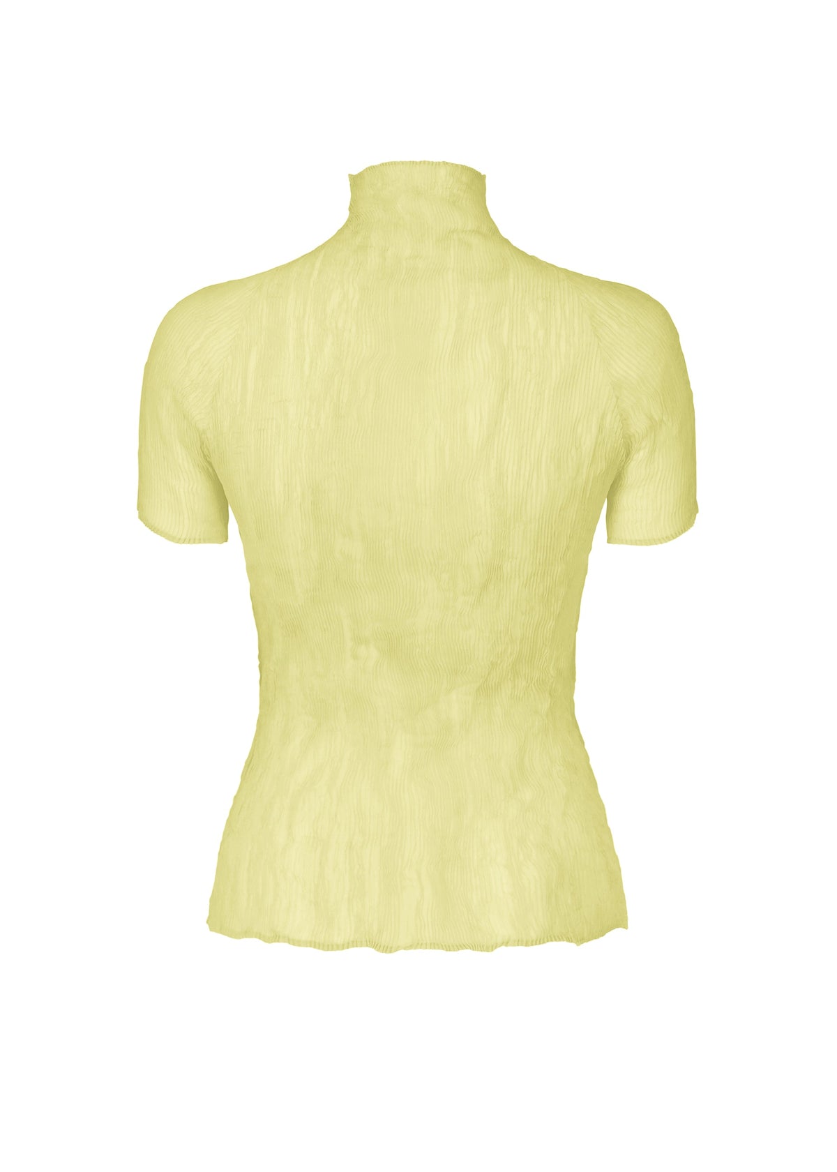 A detail shot of the ISSEY MIYAKE CHIFFON TWIST 1 top.
