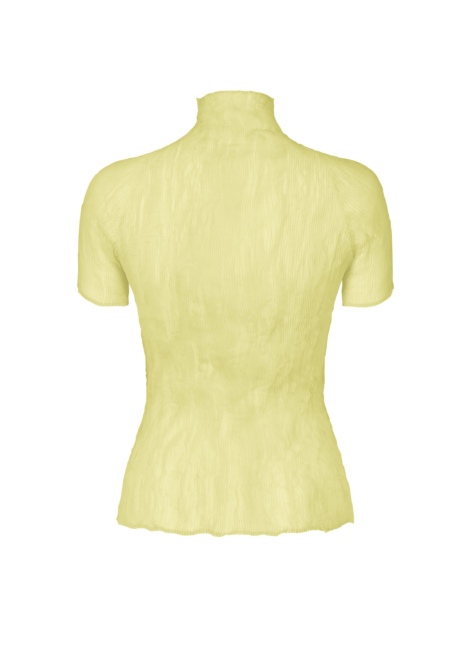 A detail shot of the ISSEY MIYAKE CHIFFON TWIST 1 top.