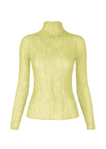 A product shot of the ISSEY MIYAKE CHIFFON TWIST 1 shirt in dull cream.