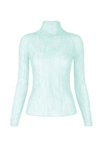 A product shot of the ISSEY MIYAKE CHIFFON TWIST 1 shirt in light blue.