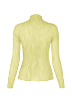 A detail shot of the ISSEY MIYAKE CHIFFON TWIST 1 top.