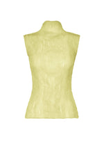 A product shot of the ISSEY MIYAKE CHIFFON TWIST 1 shirt in dull cream.