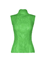 A product shot of the ISSEY MIYAKE CHIFFON TWIST 1 shirt in green.