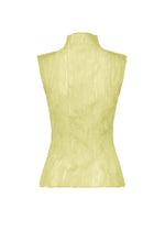 A detail shot of the ISSEY MIYAKE CHIFFON TWIST 1 top.
