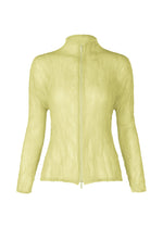 A product shot of the ISSEY MIYAKE CHIFFON TWIST 1 shirt in dull cream.