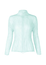 A product shot of the ISSEY MIYAKE CHIFFON TWIST 1 shirt in light blue.