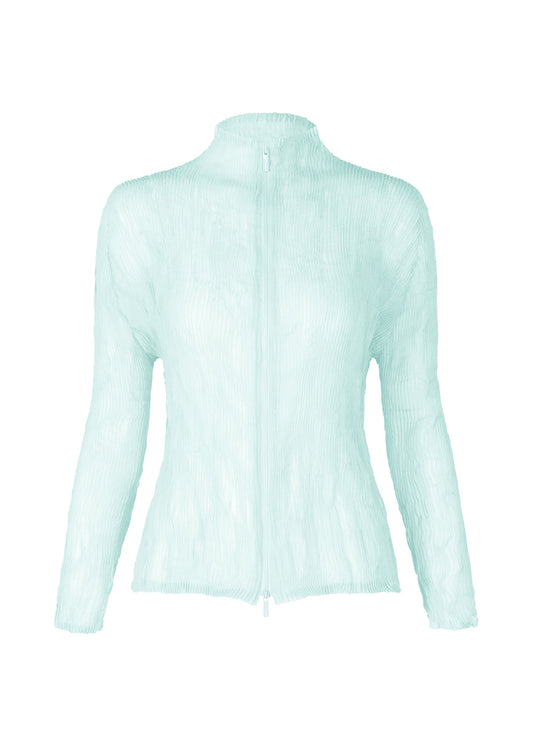 A product shot of the ISSEY MIYAKE CHIFFON TWIST 1 shirt in light blue.