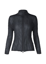 A product shot of the ISSEY MIYAKE CHIFFON TWIST 1 shirt in dark navy.