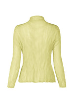 A detail shot of the ISSEY MIYAKE CHIFFON TWIST 1 cardigan.