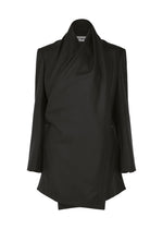 A product shot of the ISSEY MIYAKE MANNER jacket in black.