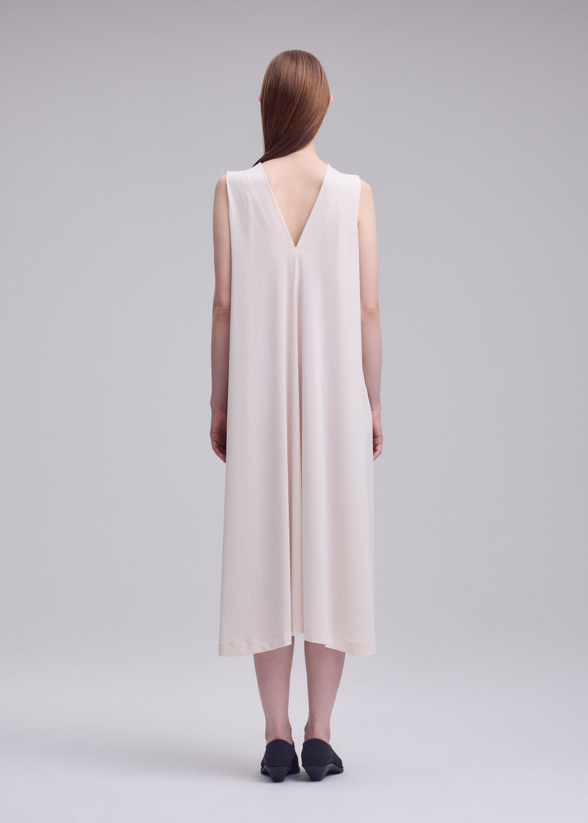 DRAPE JERSEY-68 Dress Off-White