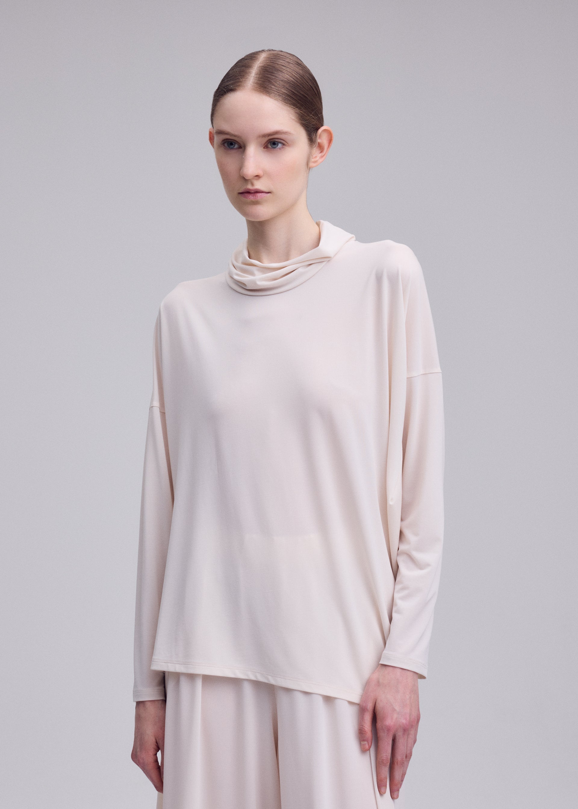 DRAPE JERSEY-68 Shirt Off-White