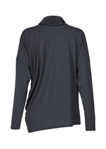 A detail shot of the ISSEY MIYAKE DRAPE JERSEY-68 shirt.