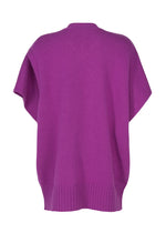 A detail shot of the ISSEY MIYAKE O KNIT vest.