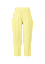A detail shot of the ISSEY MIYAKE CAMPAGNE trousers.
