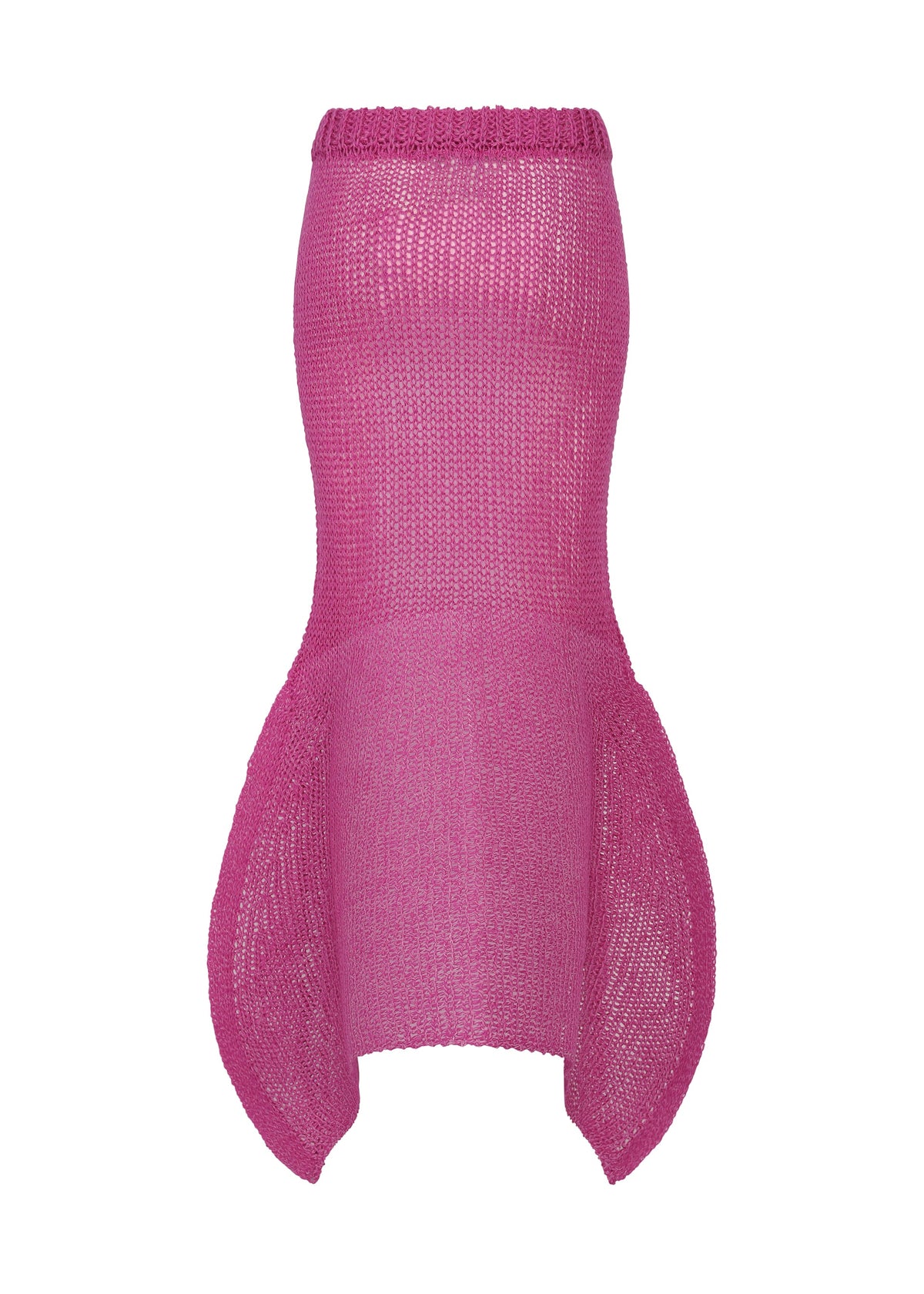 A detail shot of the ISSEY MIYAKE PANINI PULLED skirt.