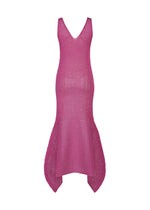 A detail shot of the ISSEY MIYAKE PANINI PULLED dress.