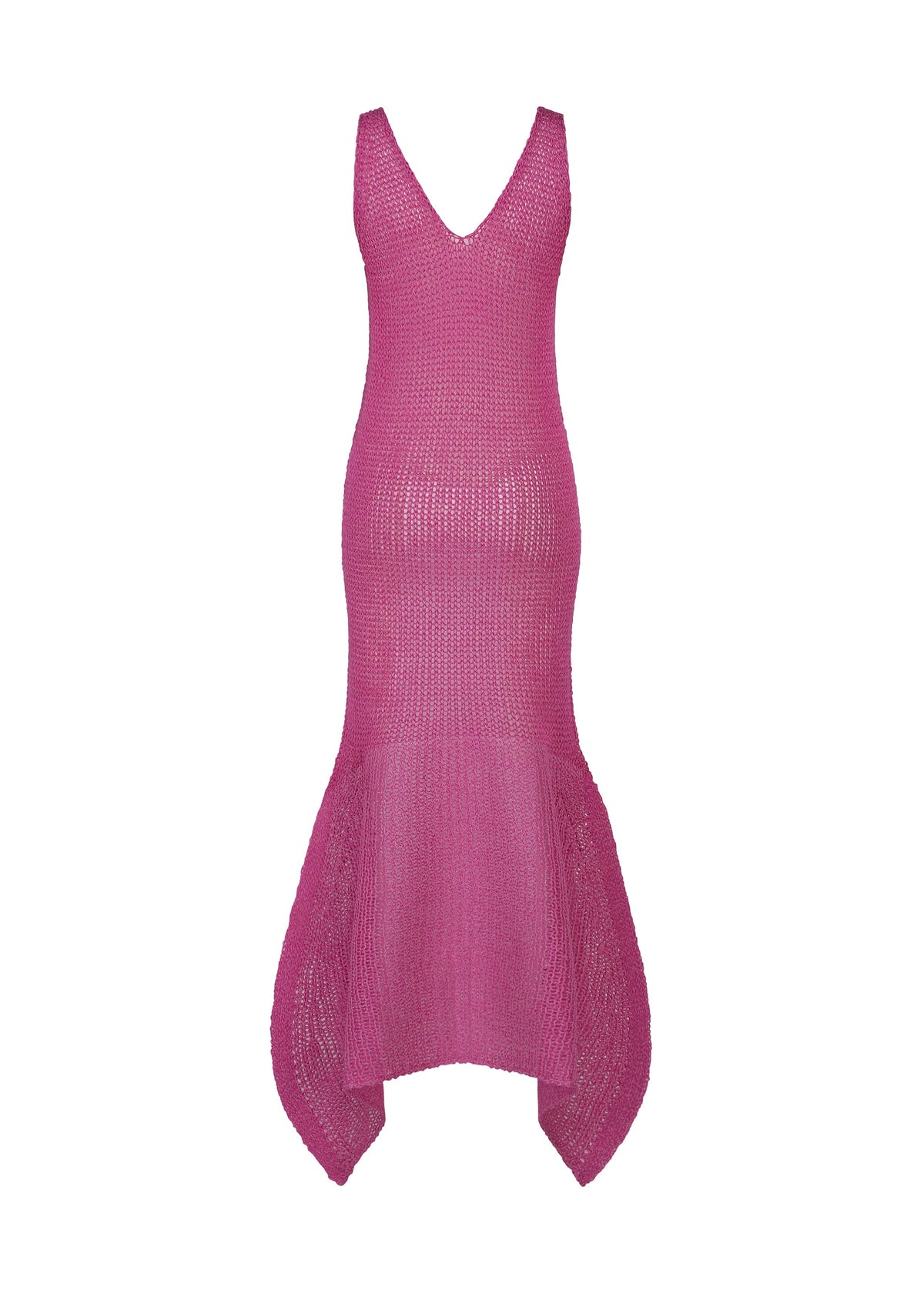 A detail shot of the ISSEY MIYAKE PANINI PULLED dress.