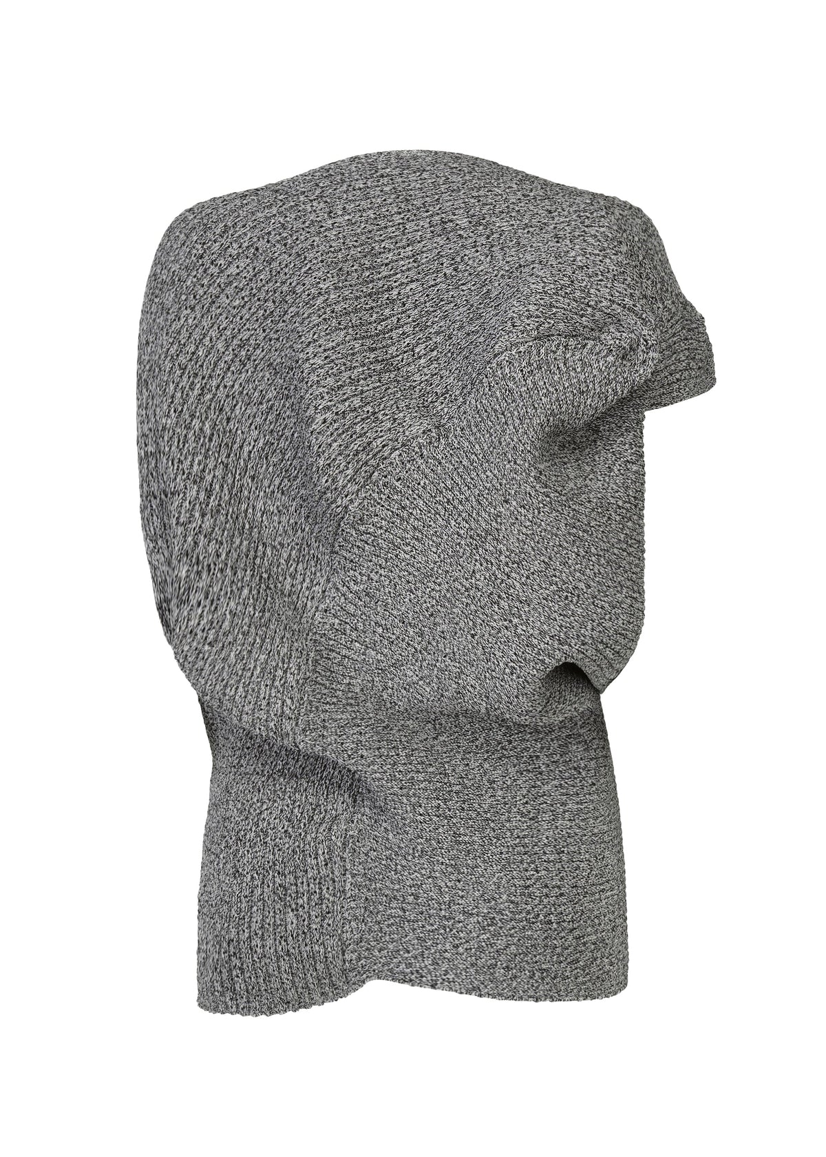 A detail shot of the ISSEY MIYAKE FOUND STONE top.
