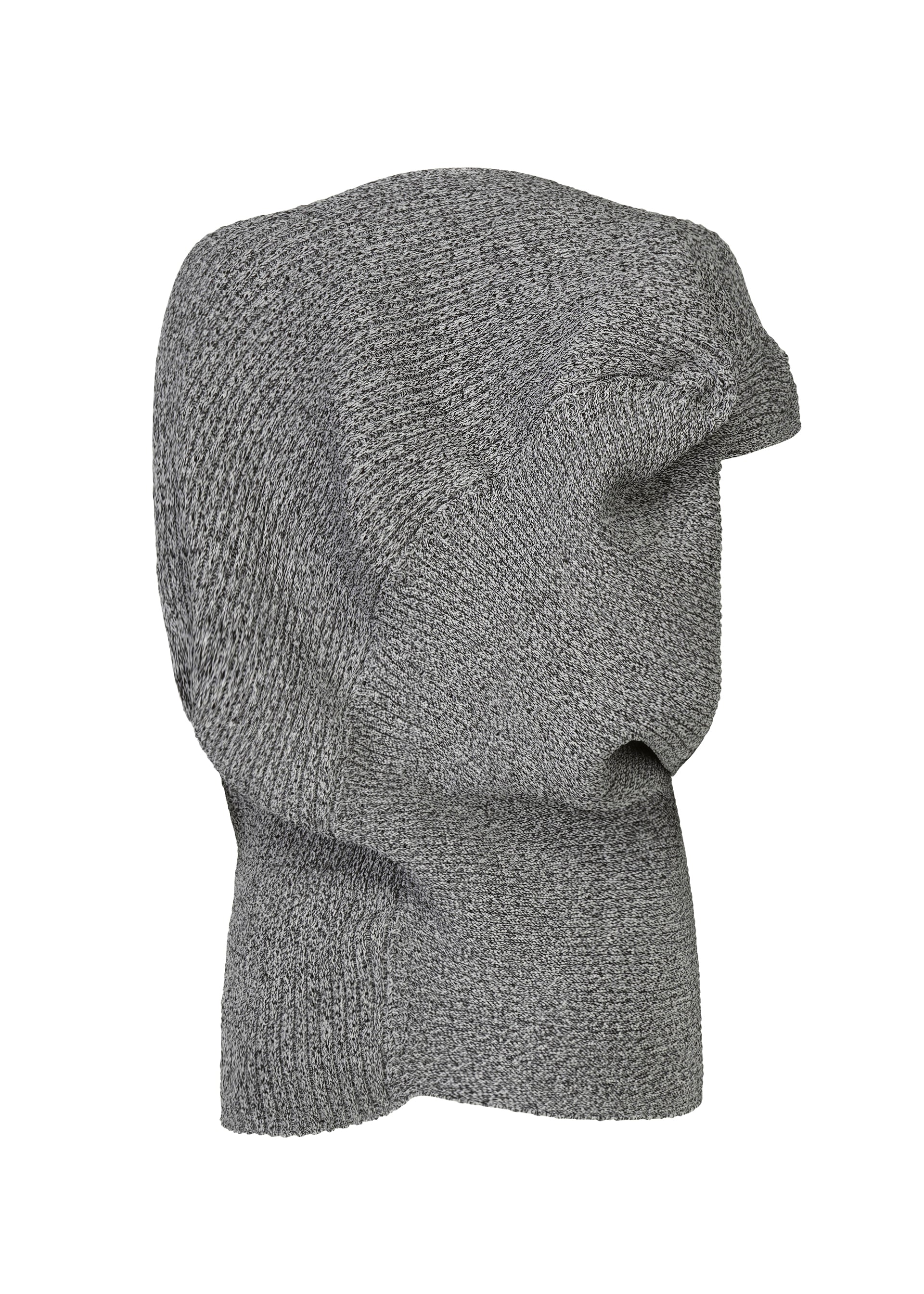 A detail shot of the ISSEY MIYAKE FOUND STONE top.