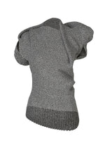A product shot of the ISSEY MIYAKE FOUND STONE top in gray.