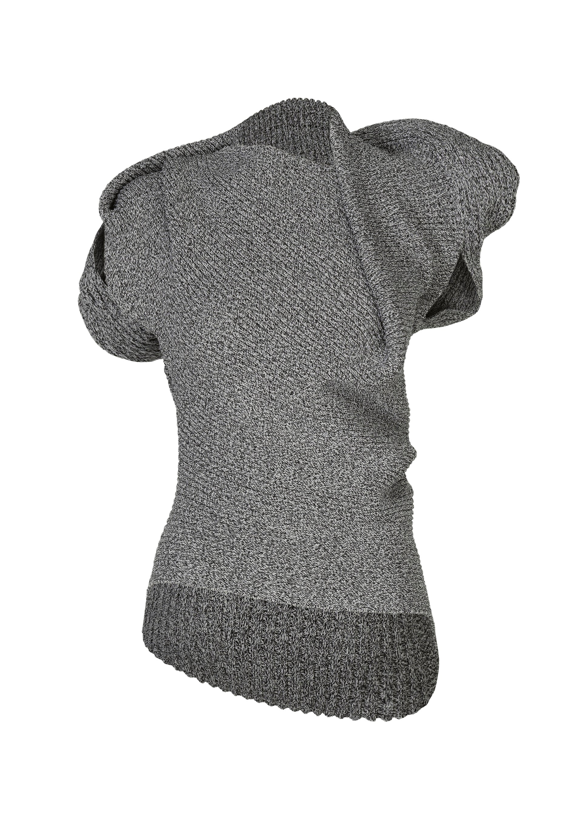 A product shot of the ISSEY MIYAKE FOUND STONE top in gray.