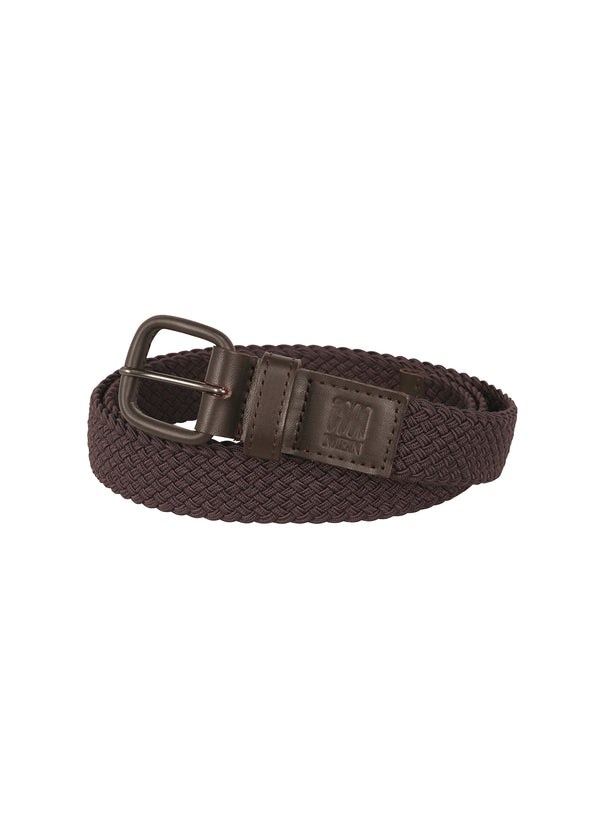 A product shot of the IM MEN  STRETCH MESH BELT belt in dark brown (45)