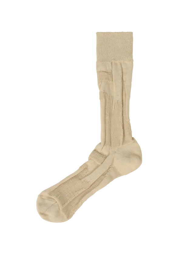 A product shot of the IM MEN  HOGUSHI SOCKS socks in light beige (40)