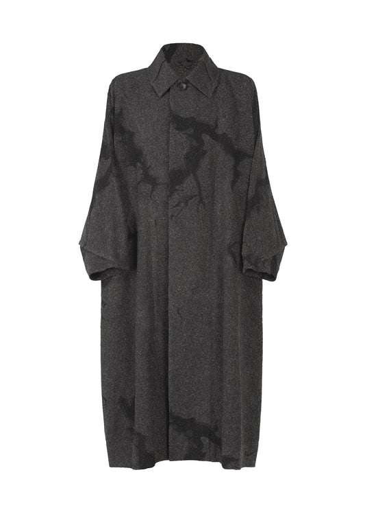 A product shot of the IM MEN SOMEWHERE coat in charcoal grey (13).