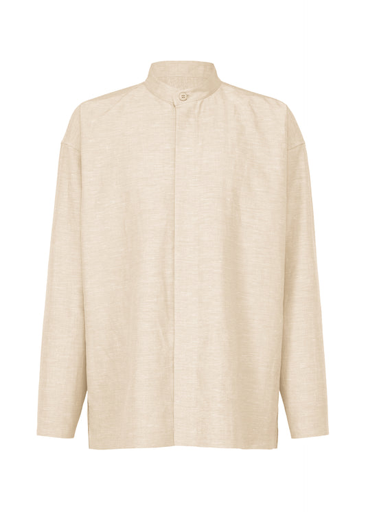 A product shot of the IM MEN  HYBRID SHIRT shirt in ivory (03)