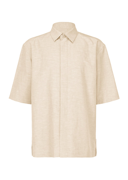 A product shot of the IM MEN  HYBRID SHIRT shirt in ivory (03)