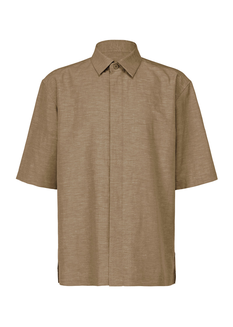 A product shot of the IM MEN  HYBRID SHIRT shirt in brown (44)