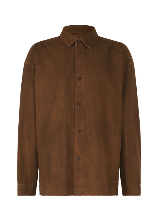 A product shot of the IM MEN DOROZOME SHIRT shirt in brown (44).