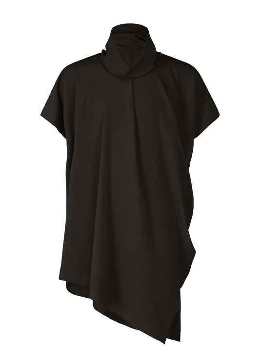 CREPE DRAPE T Top Black