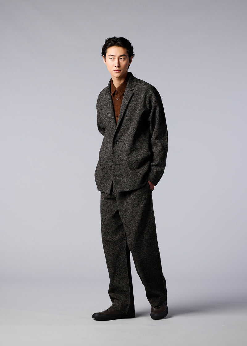 HYBRID WASHI KNIT Trousers Brown