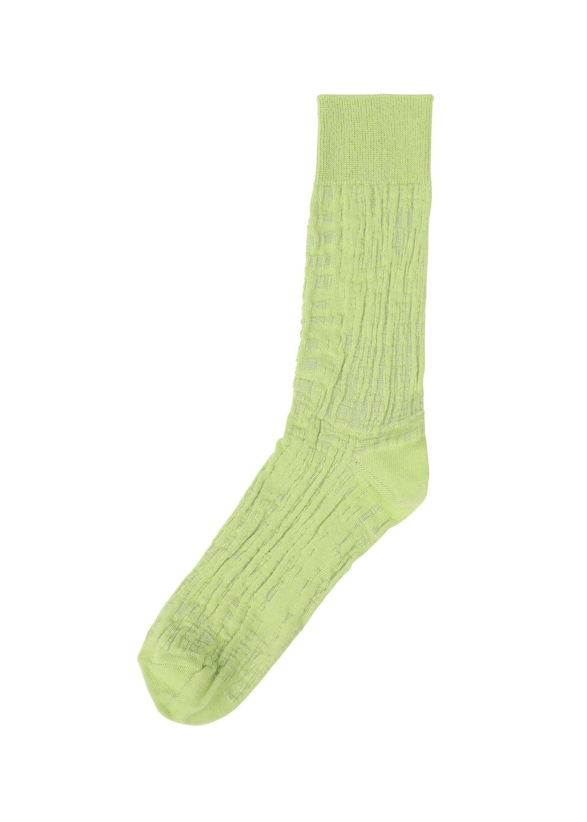 A product shot of the IM MEN SKETCH SOCKS socks in lime yellow (57).