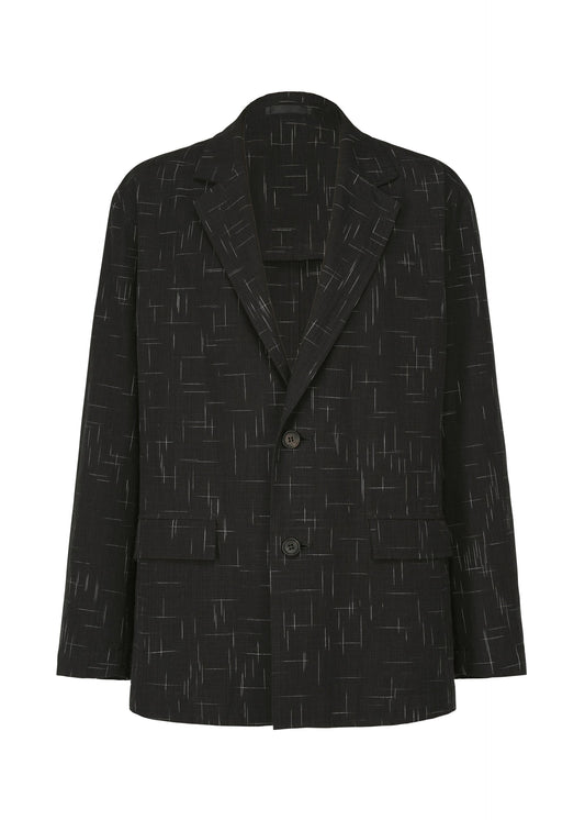 A product shot of the IM MEN KASURI jacket in black (15).