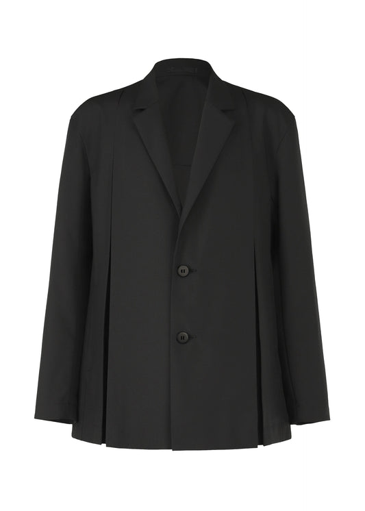 A product shot of the ISSEY MIYAKE MEN WINGS jacket in black (15).