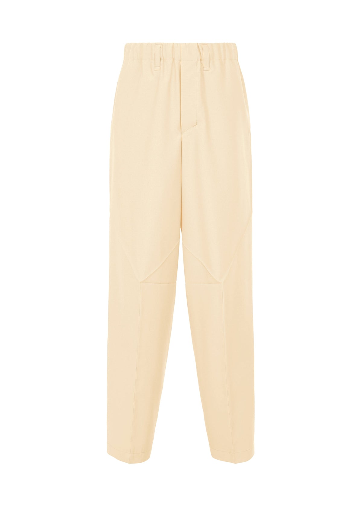 A product shot of the IM MEN FLAT trousers in ivory (03).