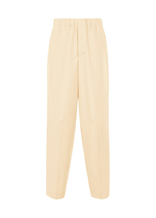 A product shot of the IM MEN FLAT trousers in ivory (03).