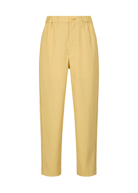AIR PLEATS Trousers Light Yellow
