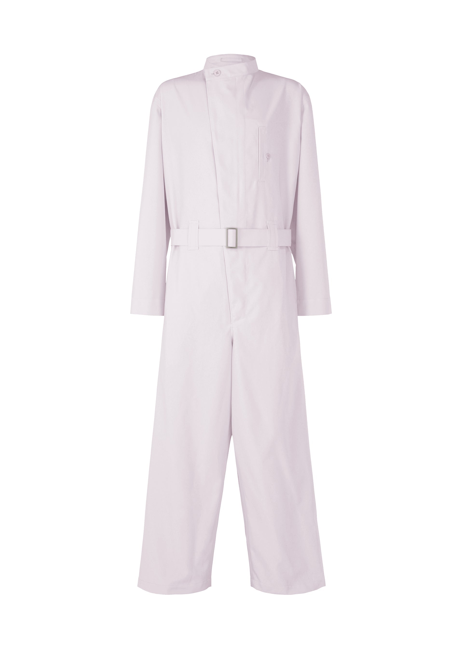 A product shot of the ISSEY MIYAKE MEN WINGS jumpsuit in light purple (80).