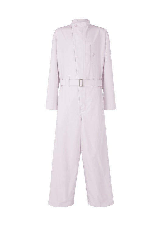 A product shot of the ISSEY MIYAKE MEN WINGS jumpsuit in light purple (80).