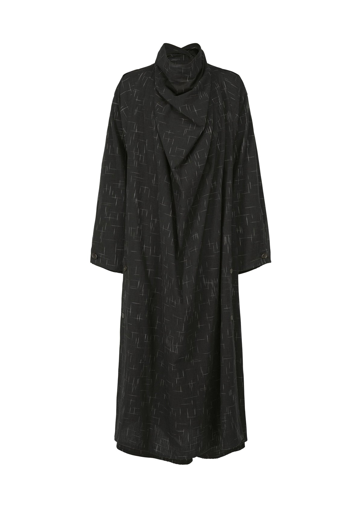 A product shot of the IM MEN KASURI shirt in black (15).