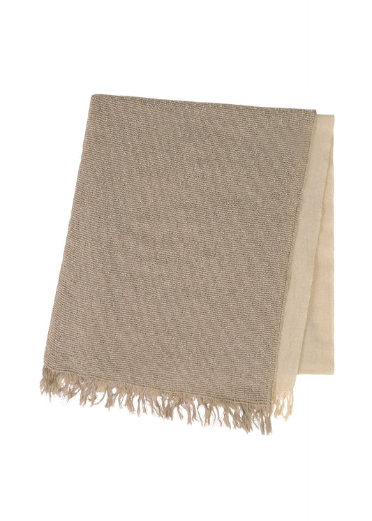 A product shot of the IM MEN DOUBLE WEAVE STOLE stole in light grey (11).