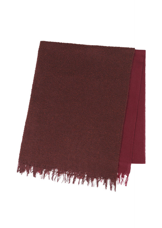 A product shot of the IM MEN DOUBLE WEAVE STOLE stole in bordeaux (84).
