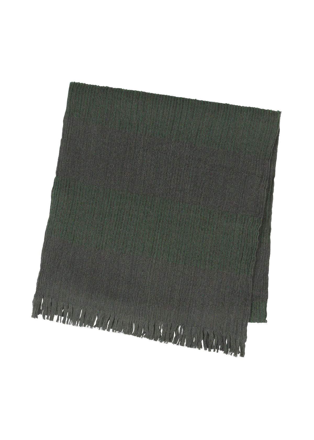 A product shot of the IM MEN WOOL TUCK STOLE stole in green (62).